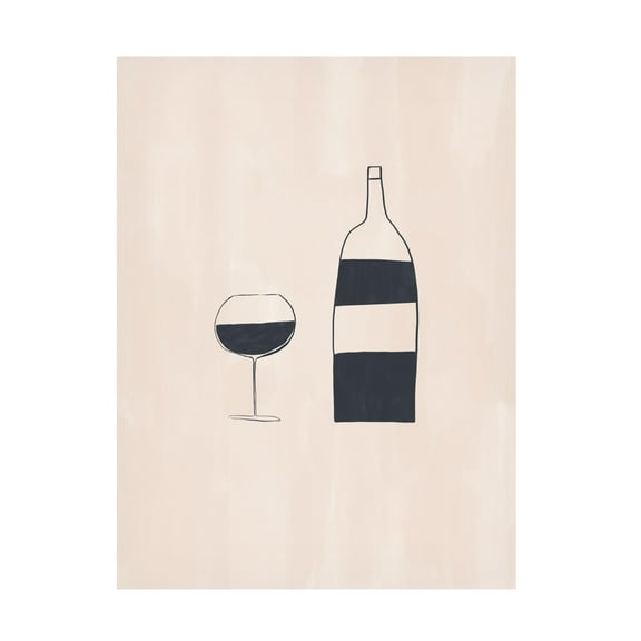 Trademark Fine Art Ivy Green Illustrations Wine Canvas Wall Art