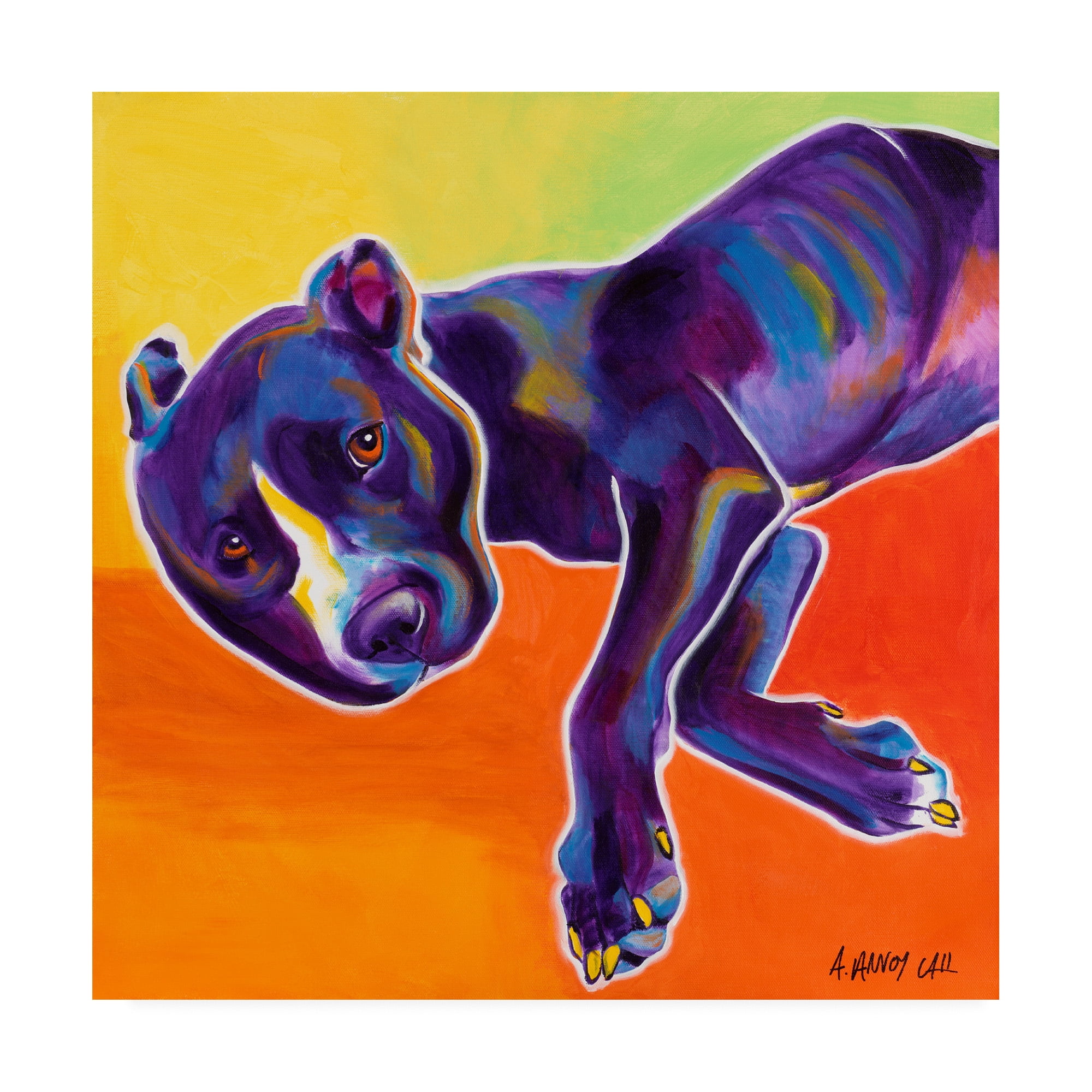 Trademark Fine Art 'Izzy Pet Dog' Canvas Art by DawgArt