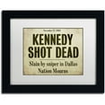 thumbnail image 1 of Trademark Fine Art "JFK" Canvas Art by Color Bakery White Matte, Black Frame, 1 of 4