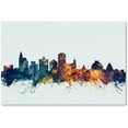 thumbnail image 1 of Trademark Fine Art "Jackson MS Skyline Blue" Canvas Art by Michael Tompsett, 1 of 1
