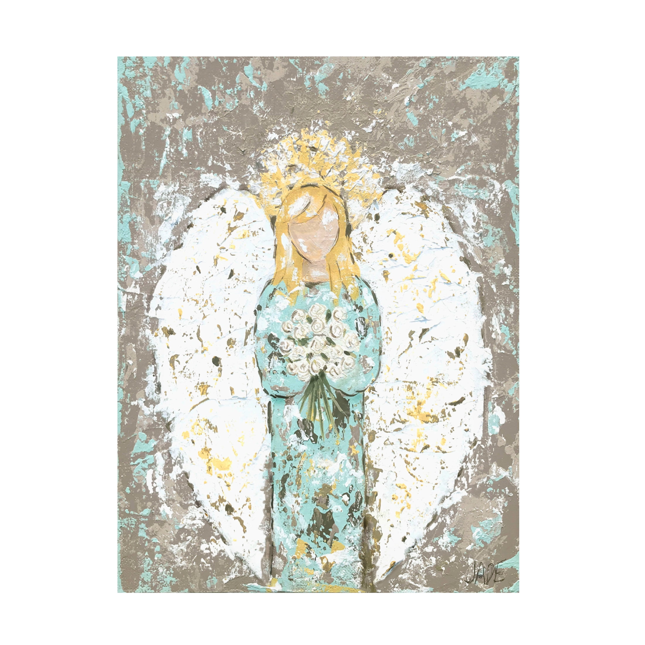 Trademark Fine Art Jade Reynolds Blessed Angel II Canvas Wall Art