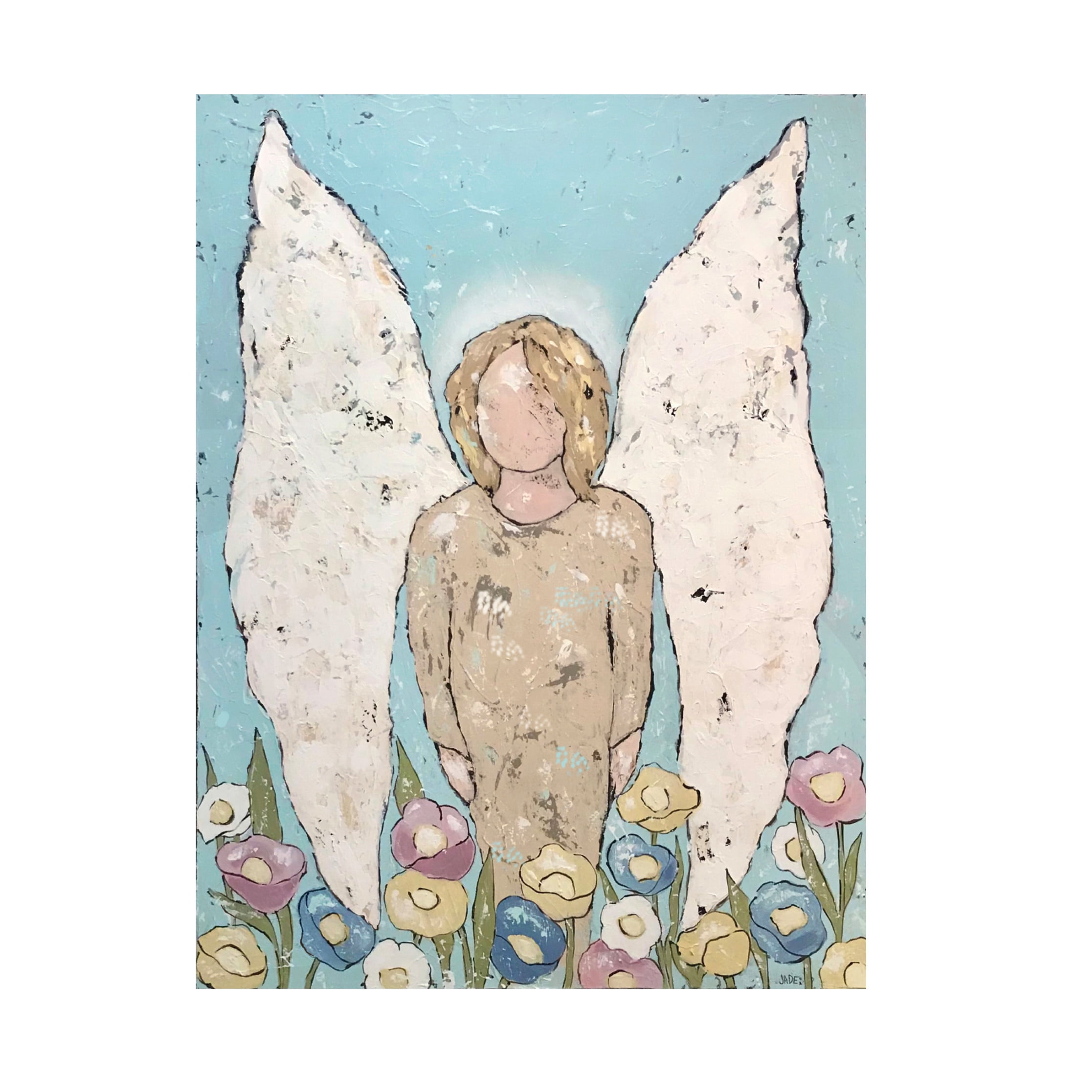 Trademark Fine Art Jade Reynolds  Garden Angel I Canvas Wall Art