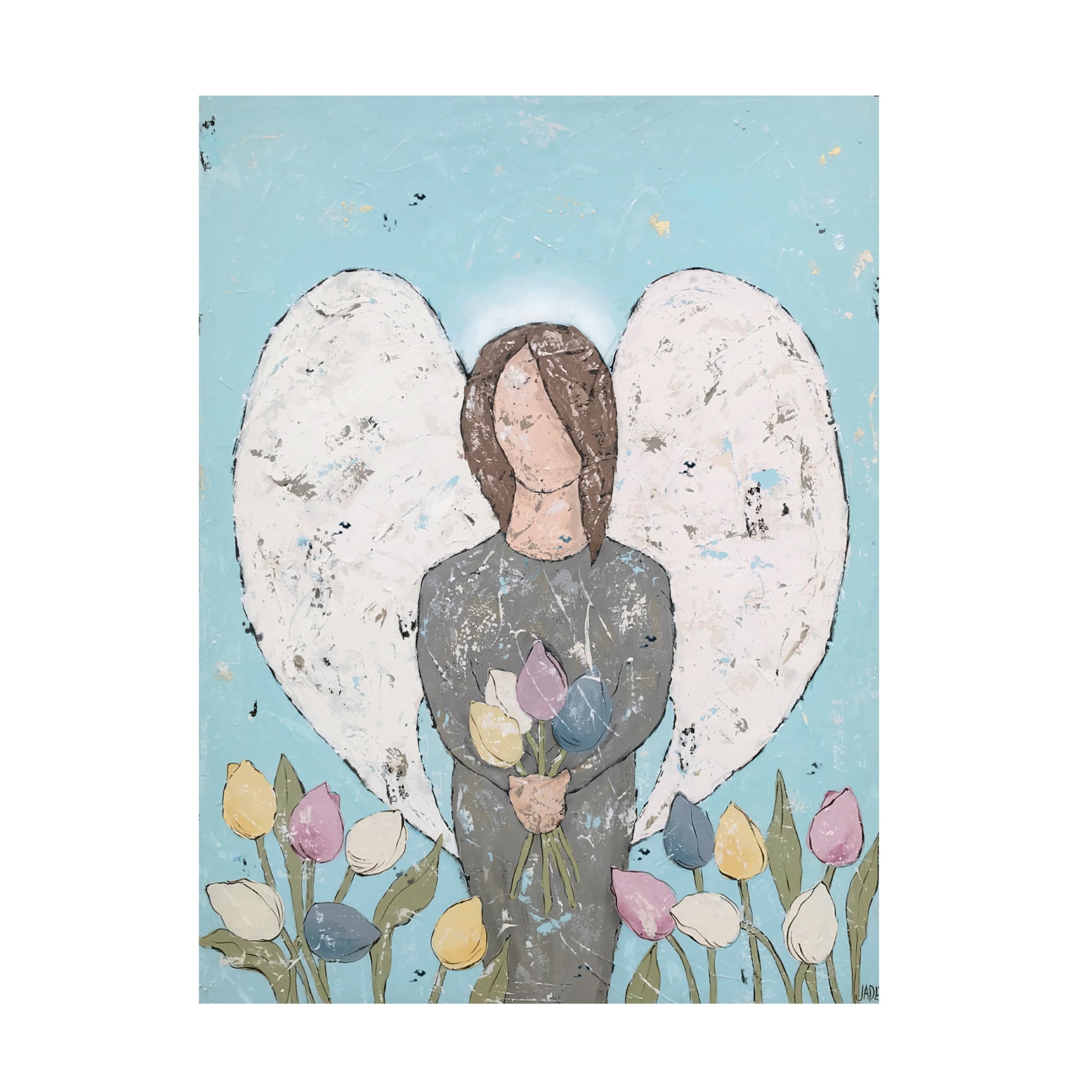 Trademark Fine Art Jade Reynolds  Garden Angel II Canvas Wall Art