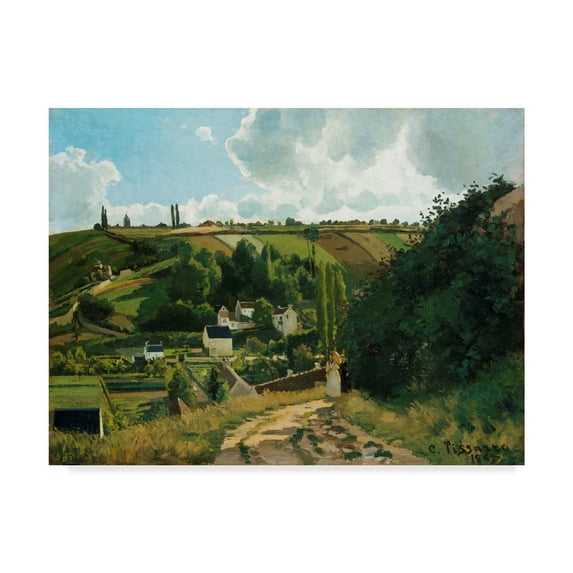 Trademark Fine Art 'Jalais, Hill, Pontoise' Canvas Art by Camille Pissarro
