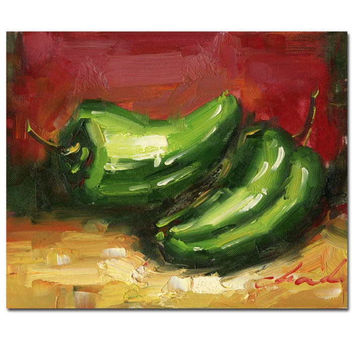 Trademark Fine Art "Jalapeno Peppers" Canvas Art