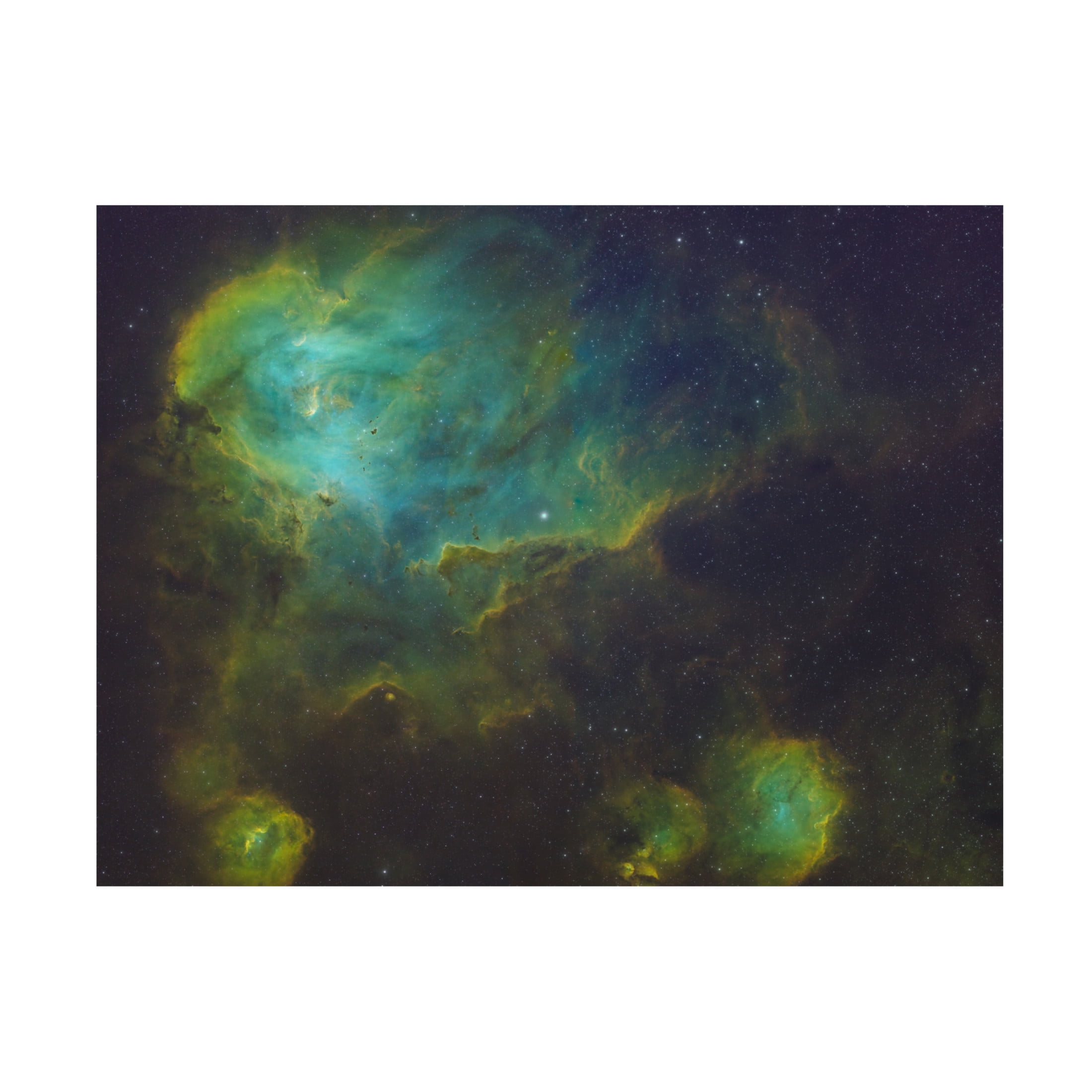 Trademark Fine Art James Zhen Yu Running Chicken Nebula Canvas Wall Art