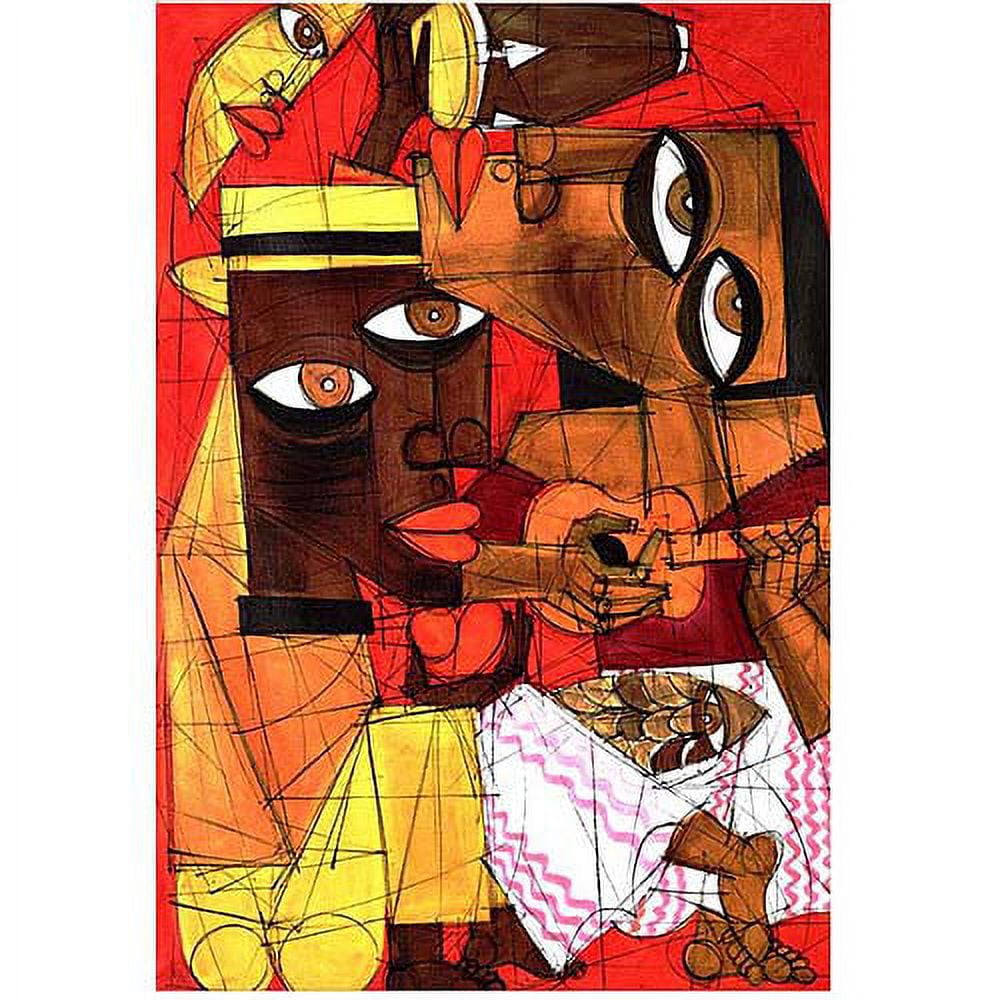 Trademark Fine Art "Jammin' in Red" Canvas Art