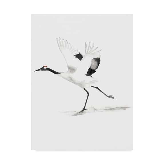 Trademark Fine Art 'Japanese Cranes III' Canvas Art by Naomi McCavitt