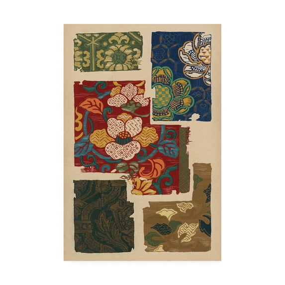 Trademark Fine Art 'Japanese Textile Design IV' Canvas Art by Ema Seizan