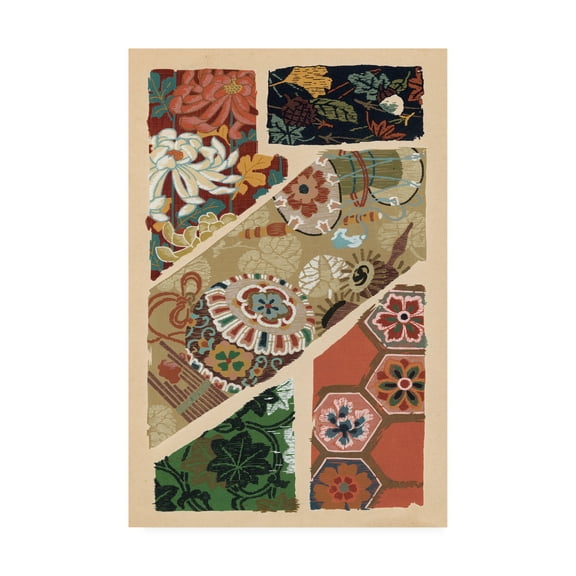 Trademark Fine Art 'Japanese Textile Design V' Canvas Art by Ema Seizan