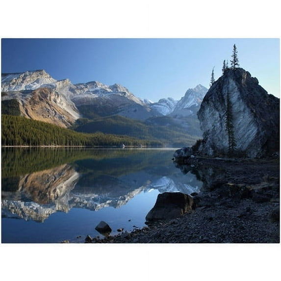Trademark Fine Art "Jasper Maligne Lake" Canvas Art by Pierre Leclerc
