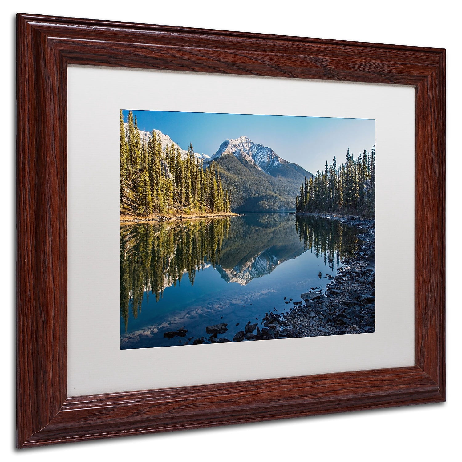 Trademark Fine Art "Jasper Morning" Canvas Art by Pierre Leclerc, White Matte/Wood Frame