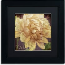 Trademark Fine Art "Jaune" Canvas Art by Color Bakery Black Matte, Black Frame