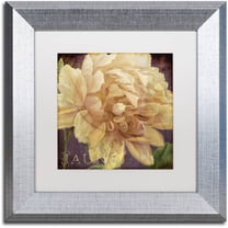 Trademark Fine Art "Jaune" Canvas Art by Color Bakery White Matte, Silver Frame