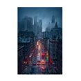 thumbnail image 1 of Trademark Fine Art Javier de la Raining China Town Canvas Wall Art, 1 of 4