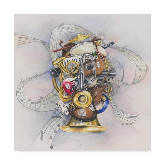 Trademark Fine Art 'Jazz Portrait' Canvas Art by Charlsie Kelly