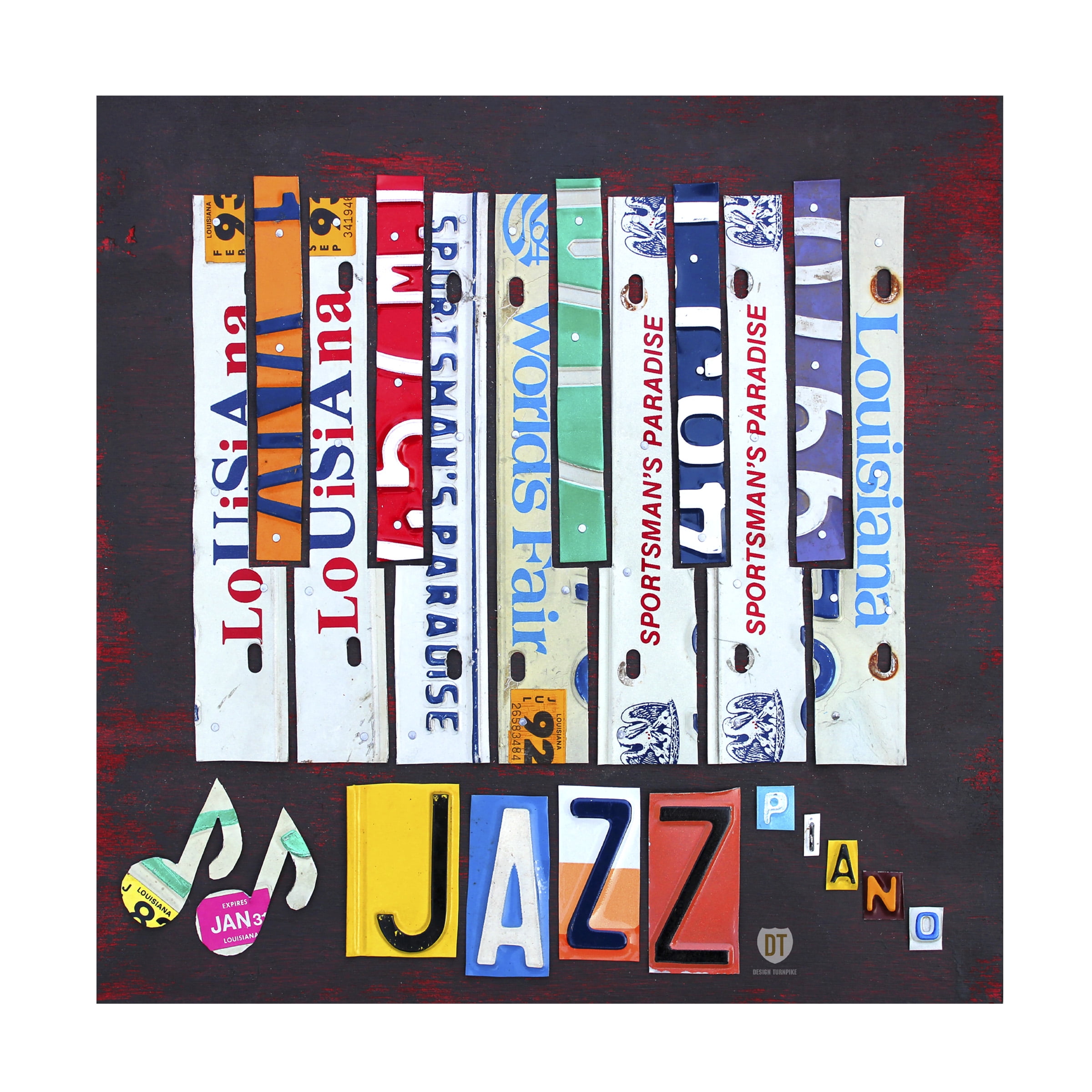 Trademark Fine Art 'Jazz Series Piano' Canvas Art by Design Turnpike