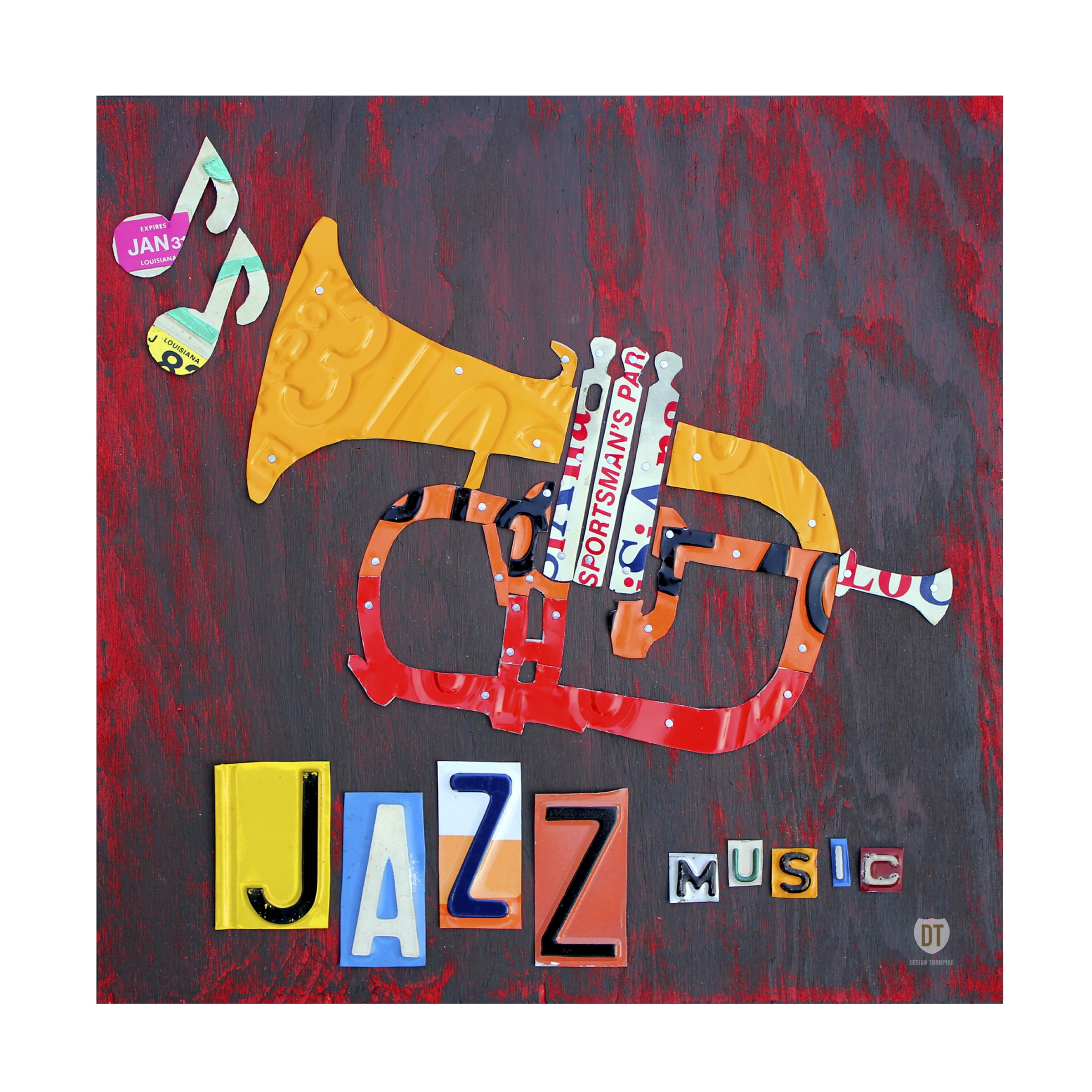 Trademark Fine Art 'Jazz Series Trumpet' Canvas Art by Design Turnpike