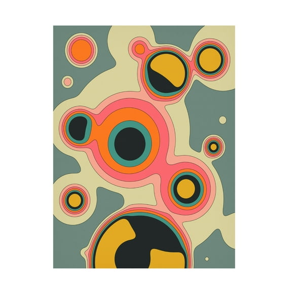 Trademark Fine Art Jazzberry Blue  Fluid Geometrics 2 Canvas Wall Art