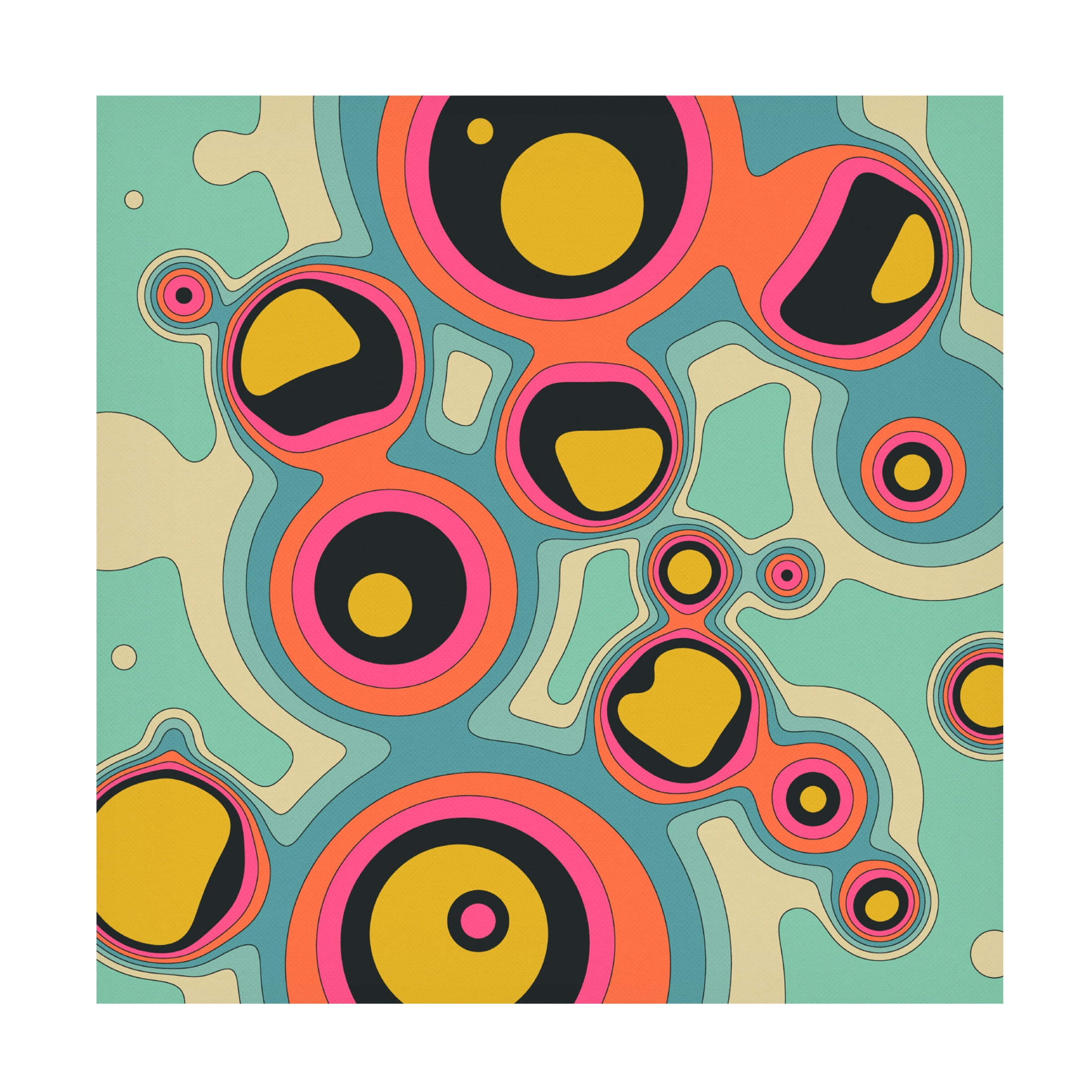 Trademark Fine Art Jazzberry Blue  Fluid Geometrics 4 Canvas Wall Art