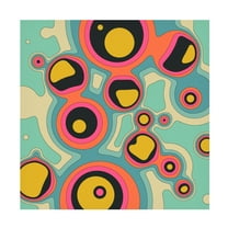 Trademark Fine Art Jazzberry Blue  Fluid Geometrics 4 Canvas Wall Art