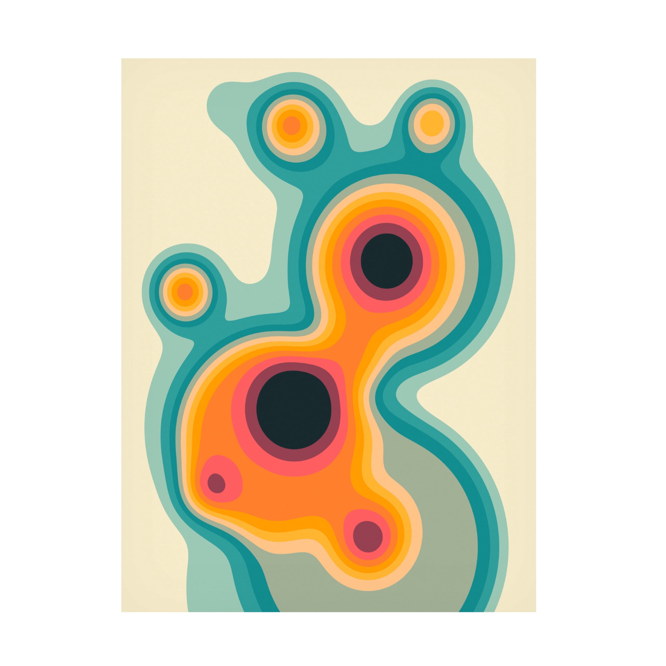 Trademark Fine Art Jazzberry Blue Flux 1 Canvas Wall Art