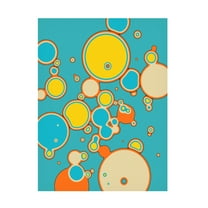 Trademark Fine Art Jazzberry Blue Interaction 2 Canvas Wall Art