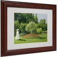 thumbnail image 1 of Trademark Fine Art "Jeanne Marie Lecadre in the Garden" Framed Canvas Art by Claude Monet, 1 of 5