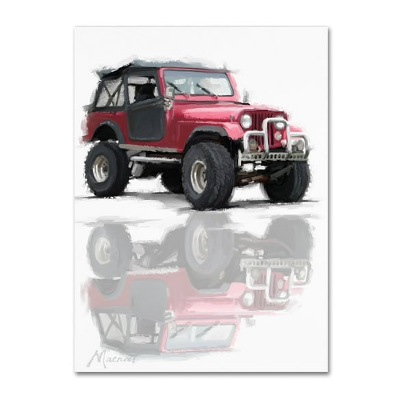Trademark Fine Art 'Jeep' Canvas Art by The Macneil Studio