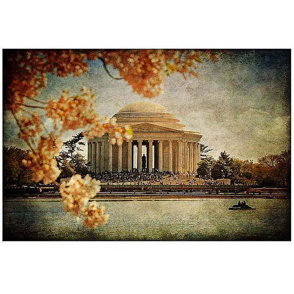 Trademark Fine Art "Jefferson Memorial" Canvas Art by Lois Bryan
