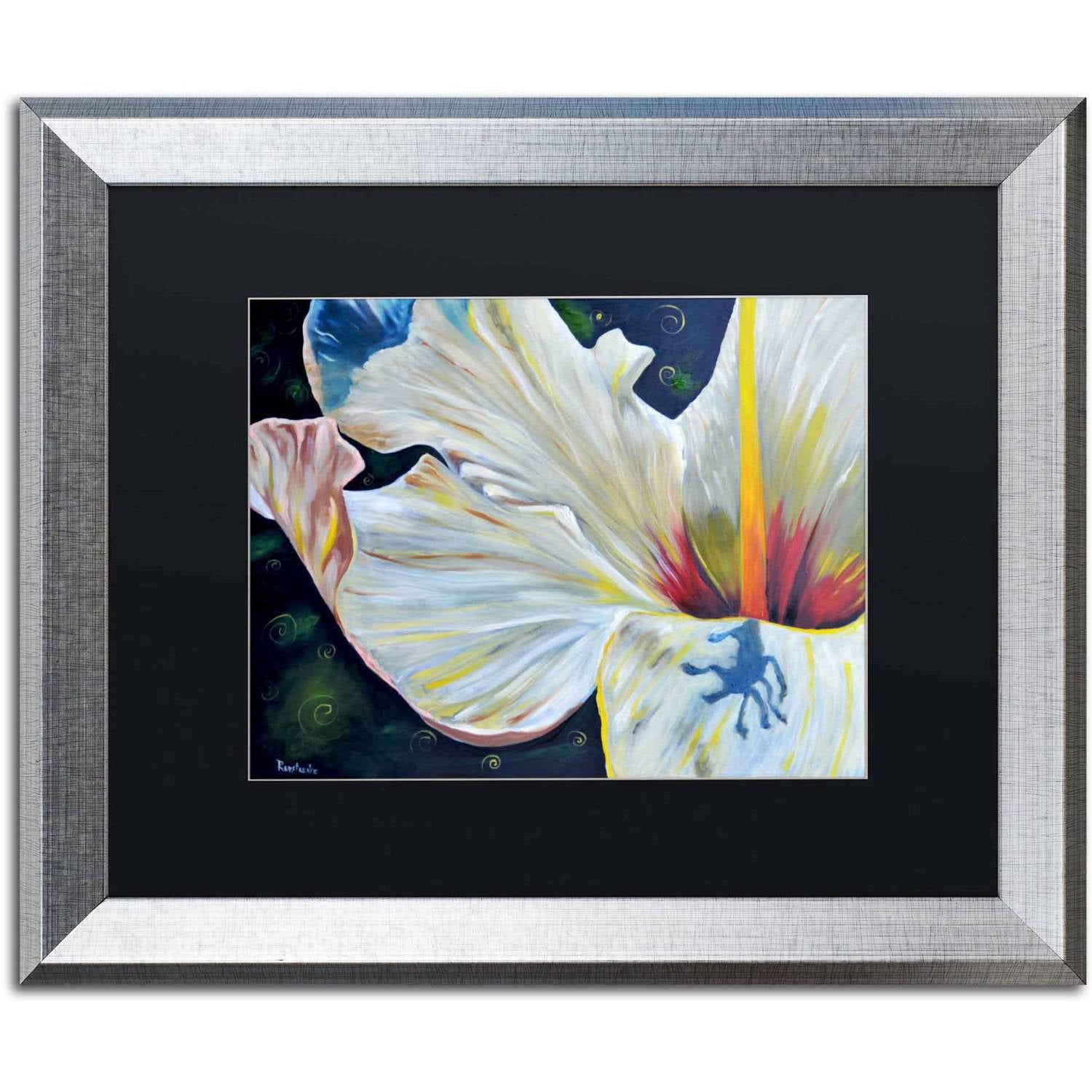 Trademark Fine Art "Jelly Fish II" Canvas Art by Jennifer Redstreake Black Matte, Silver Frame
