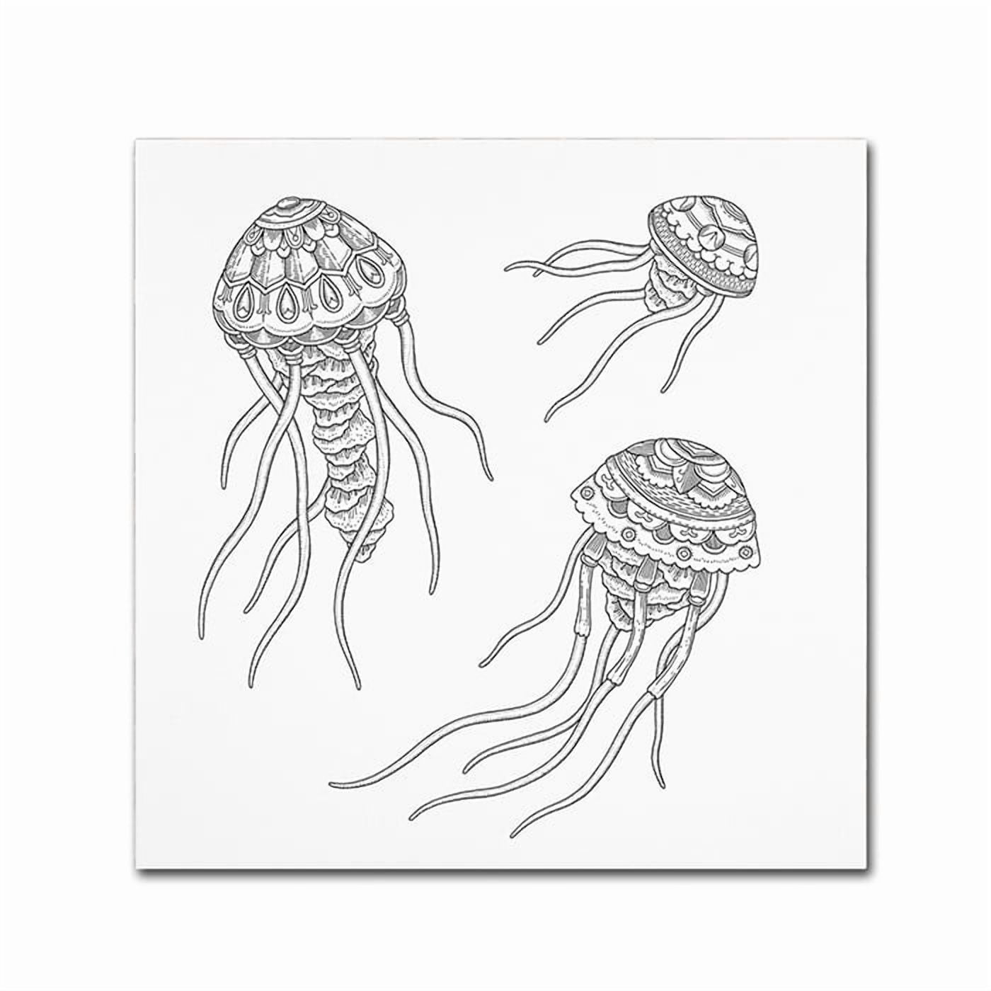 Trademark Fine Art "Jellyfish Family" Canvas Art by Filippo Cardu