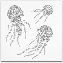 Trademark Fine Art "Jellyfish Family" Canvas Art by Filippo Cardu