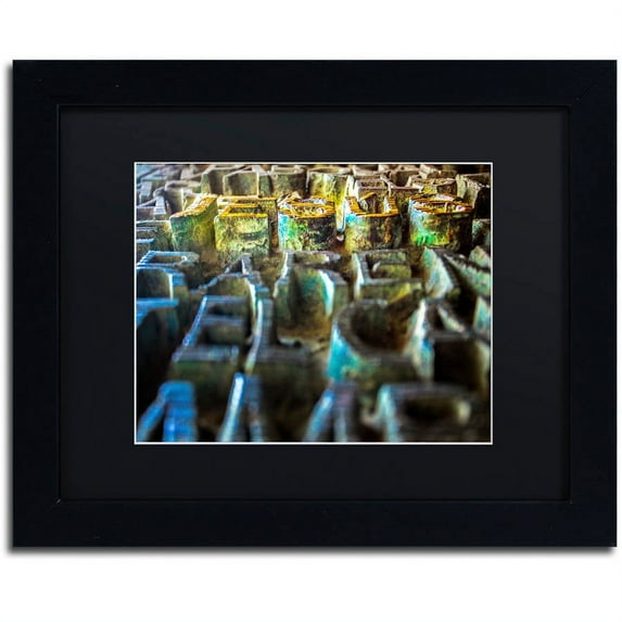 Trademark Fine Art "Jesus On Sagrada Familia" Canvas Art by Yale Gurney, Black Matte, Black Frame