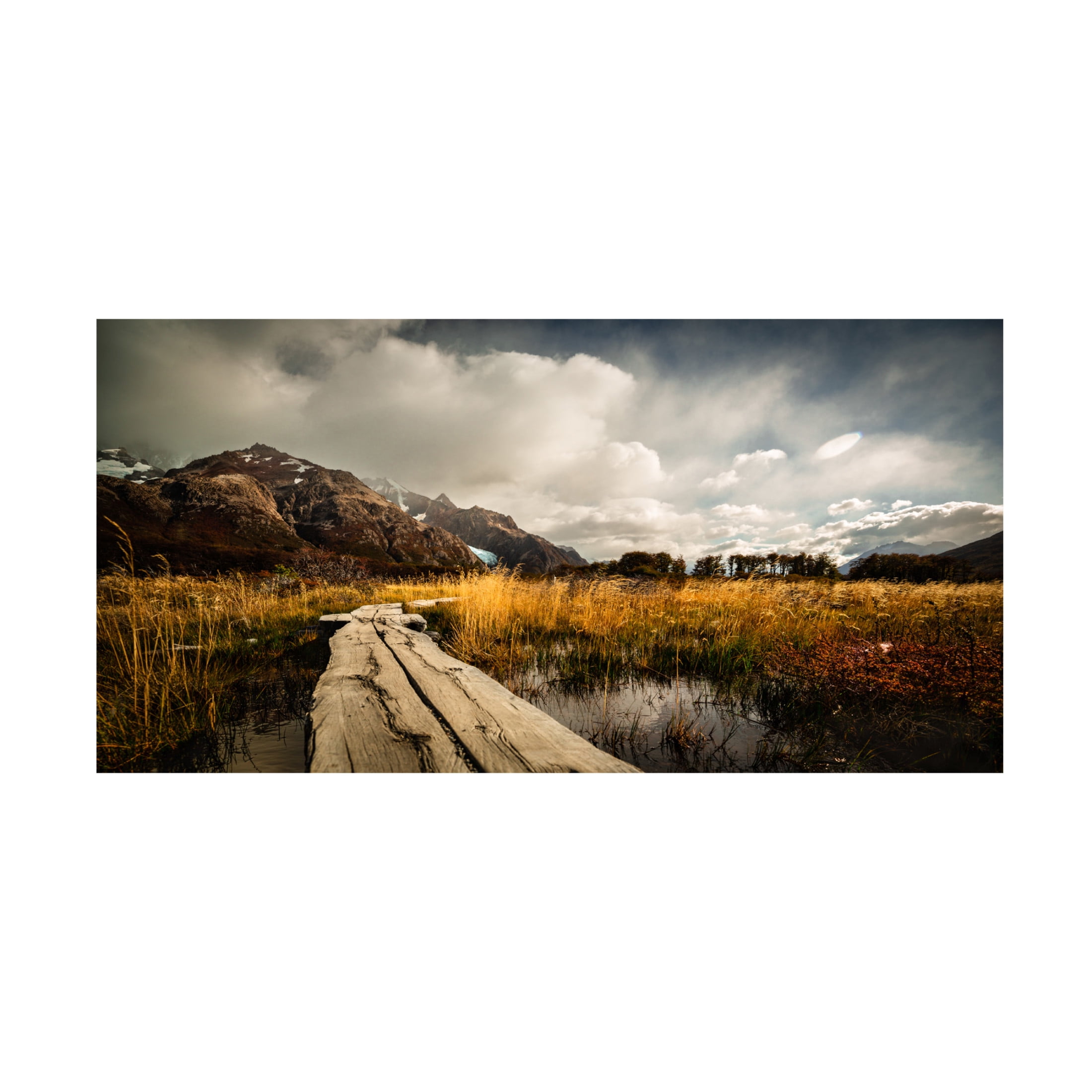 Trademark Fine Art Jie Jin Autumn Bridge Canvas Wall Art