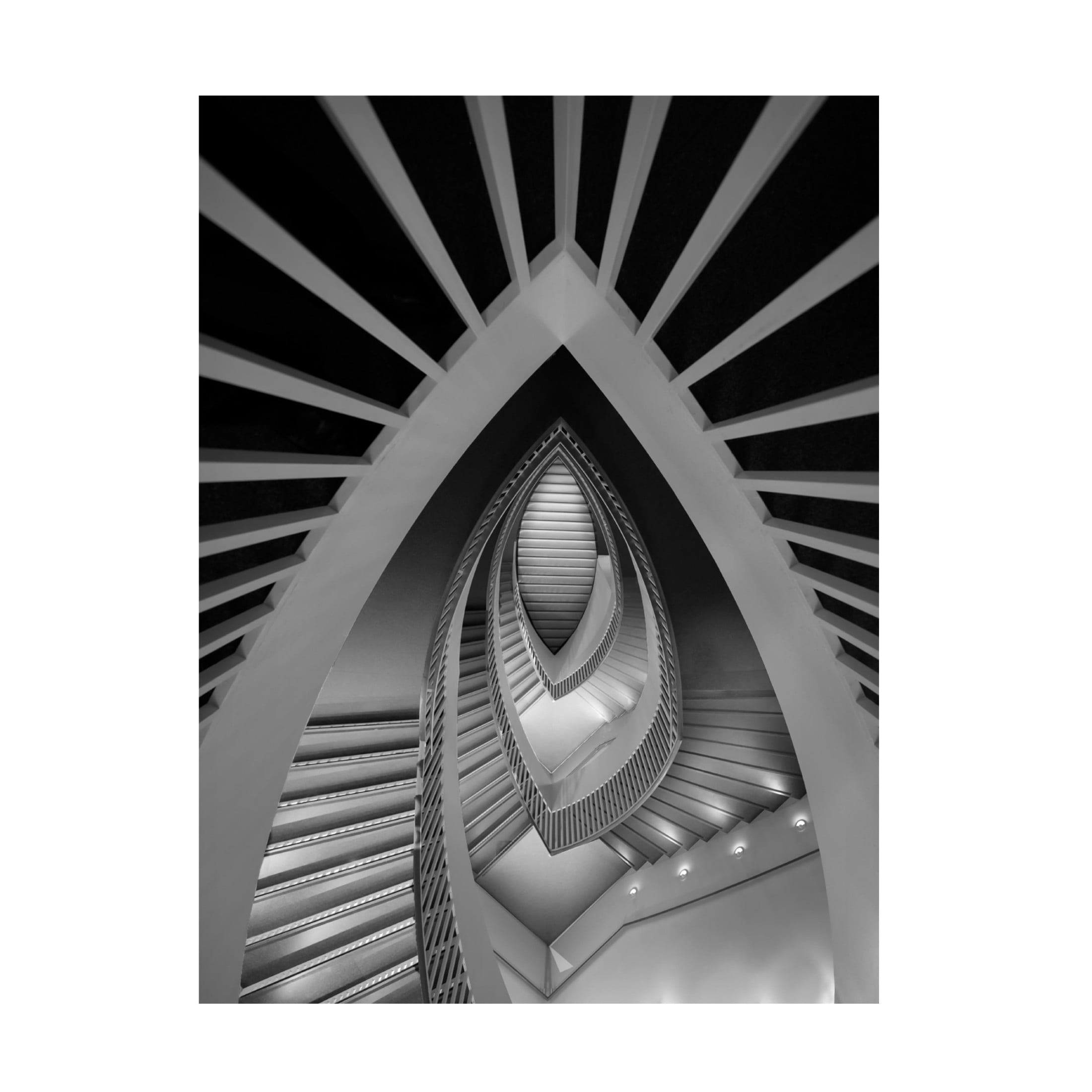Trademark Fine Art Jimmy Yang Amazing Staircase Canvas Wall Art