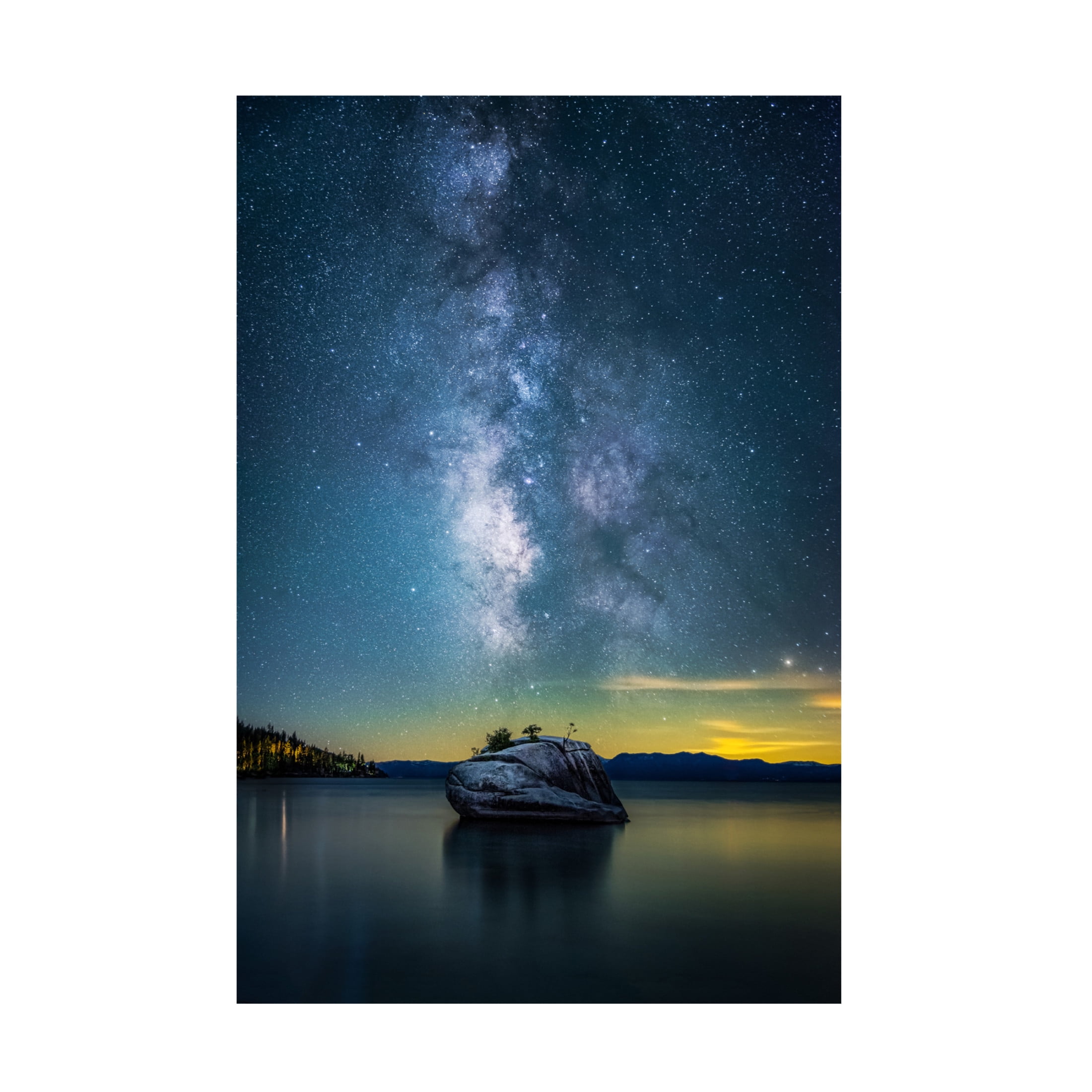 Trademark Fine Art Jiong Chen Bonsai Rock Milky Way Canvas Wall Art