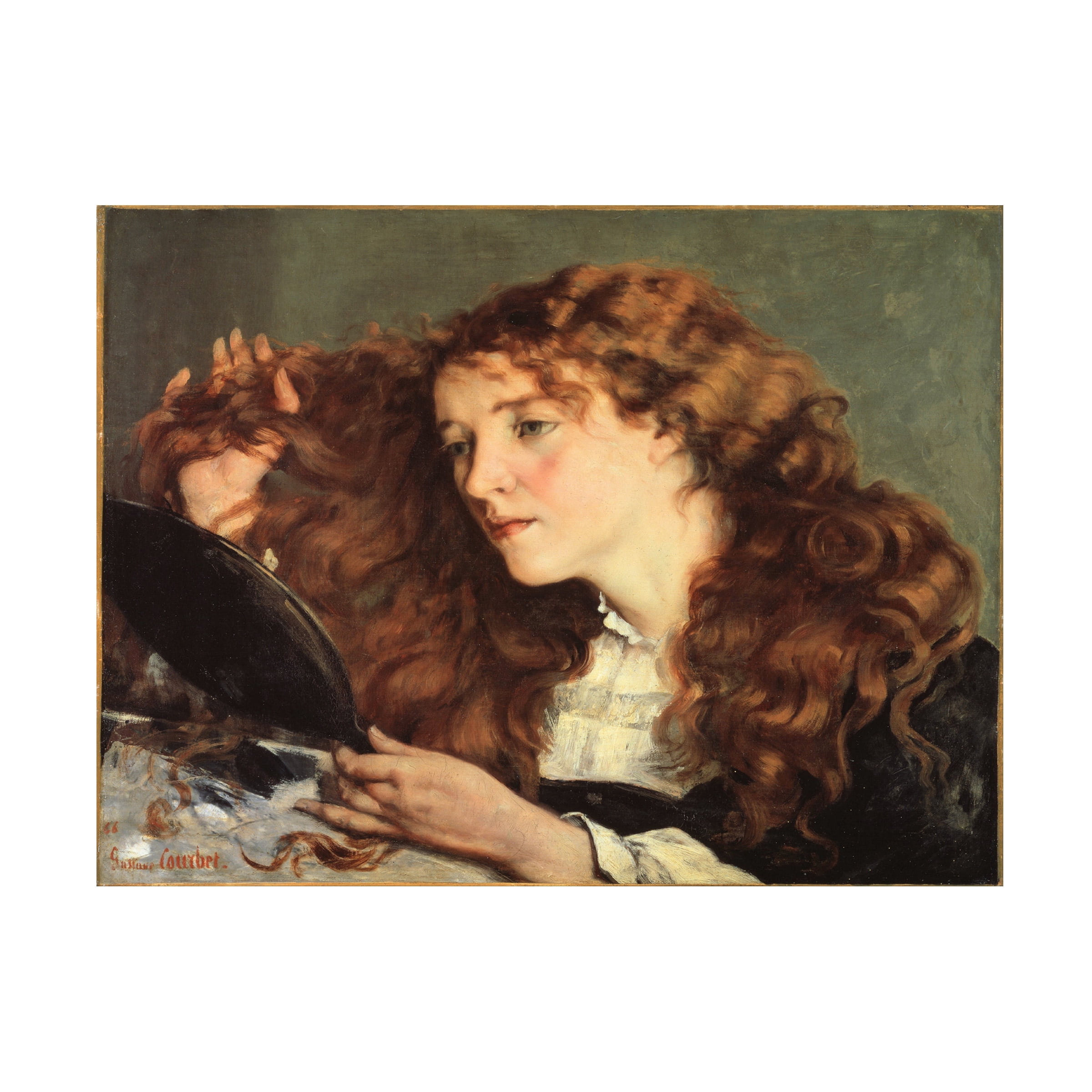 Trademark Fine Art Gustave Courbet Jo, the beautiful Irish girl Canvas Wall Art - 18x24
