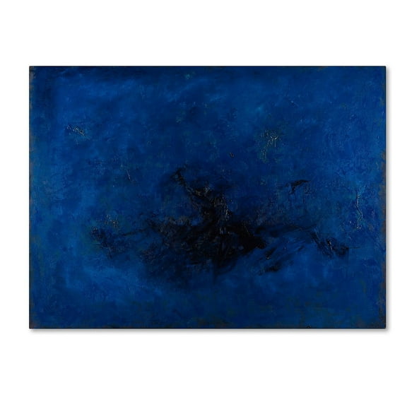 Trademark Fine Art Joarez 'Deep Blue' 14" x 19" Canvas Stretched Art Print (190836233908)