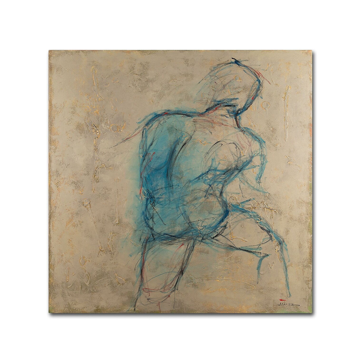 Trademark Fine Art Joarez 'Iron Man' 18" x 18" Canvas Stretched (190836234790)