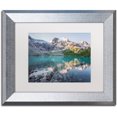 thumbnail image 1 of Trademark Fine Art 'Joffre Lake Reflection' Canvas Art by Pierre Leclerc, White Matte, Silver Frame, 1 of 1