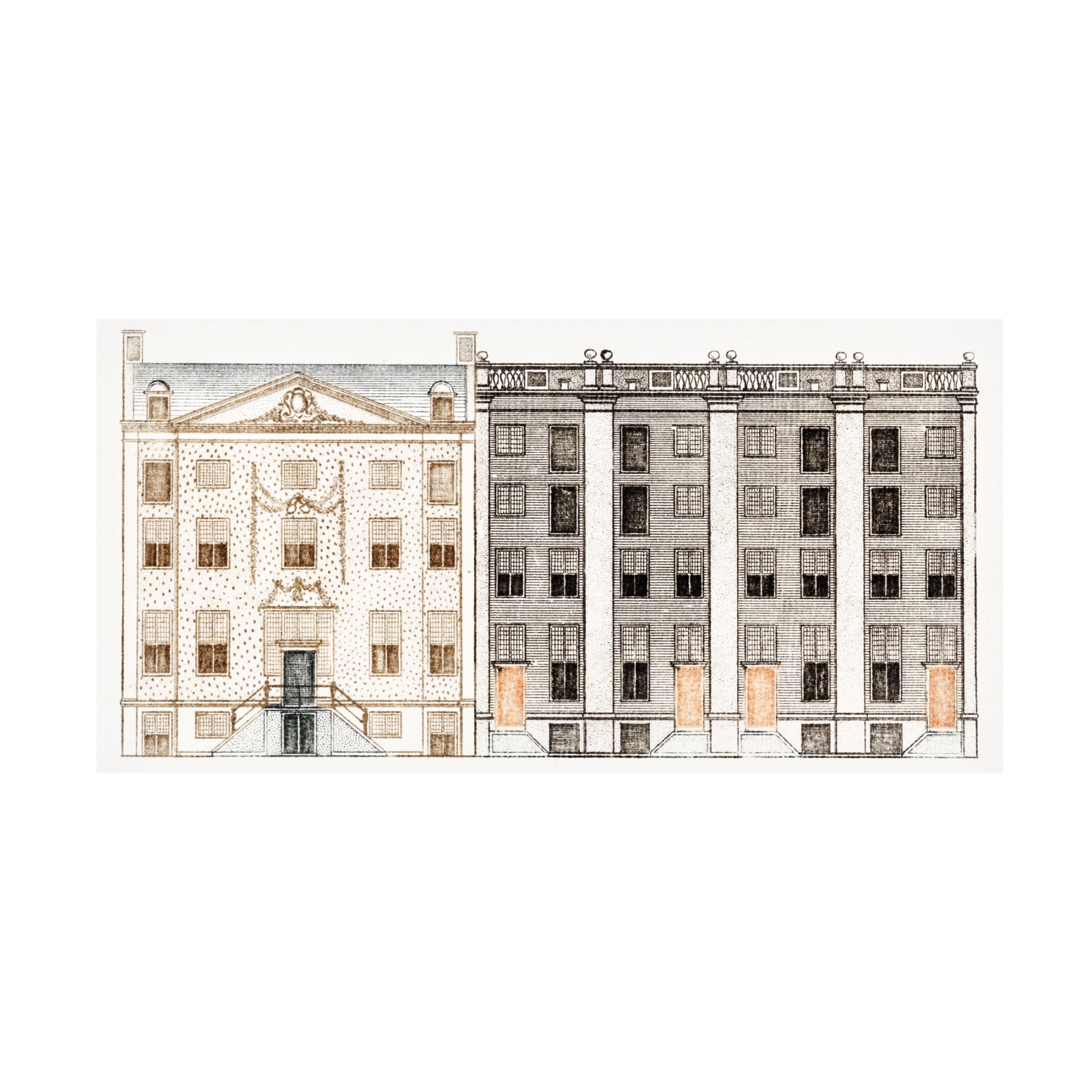 Trademark Fine Art Johan Teyler Amsterdam Canal Houses II Canvas Wall Art
