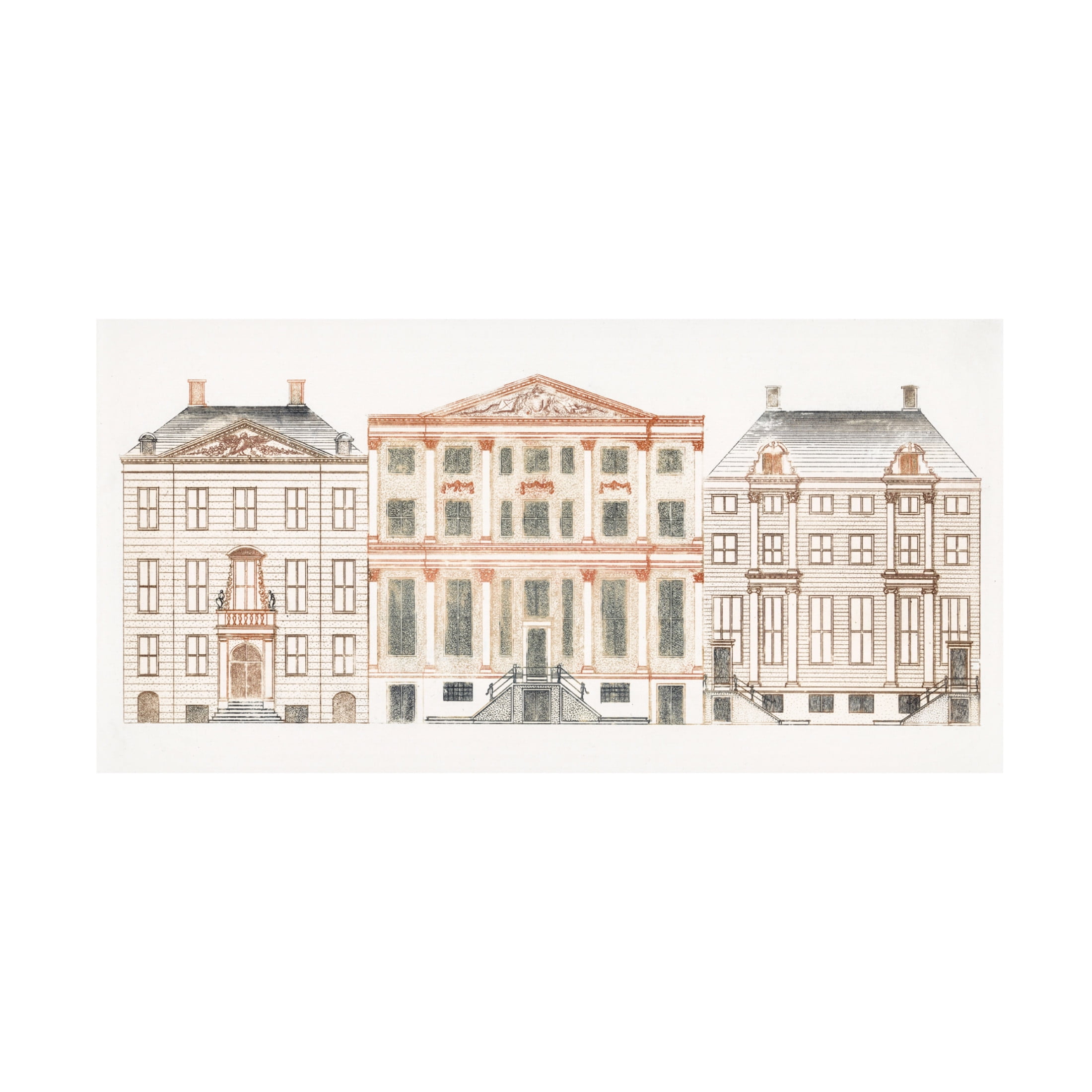 Trademark Fine Art Johan Teyler  Amsterdam Canal Houses VI Canvas Wall Art