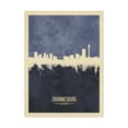 thumbnail image 1 of Trademark Fine Art 'Johannesburg South Africa Skyline Navy' Canvas Art by Michael Tompsett, 1 of 3