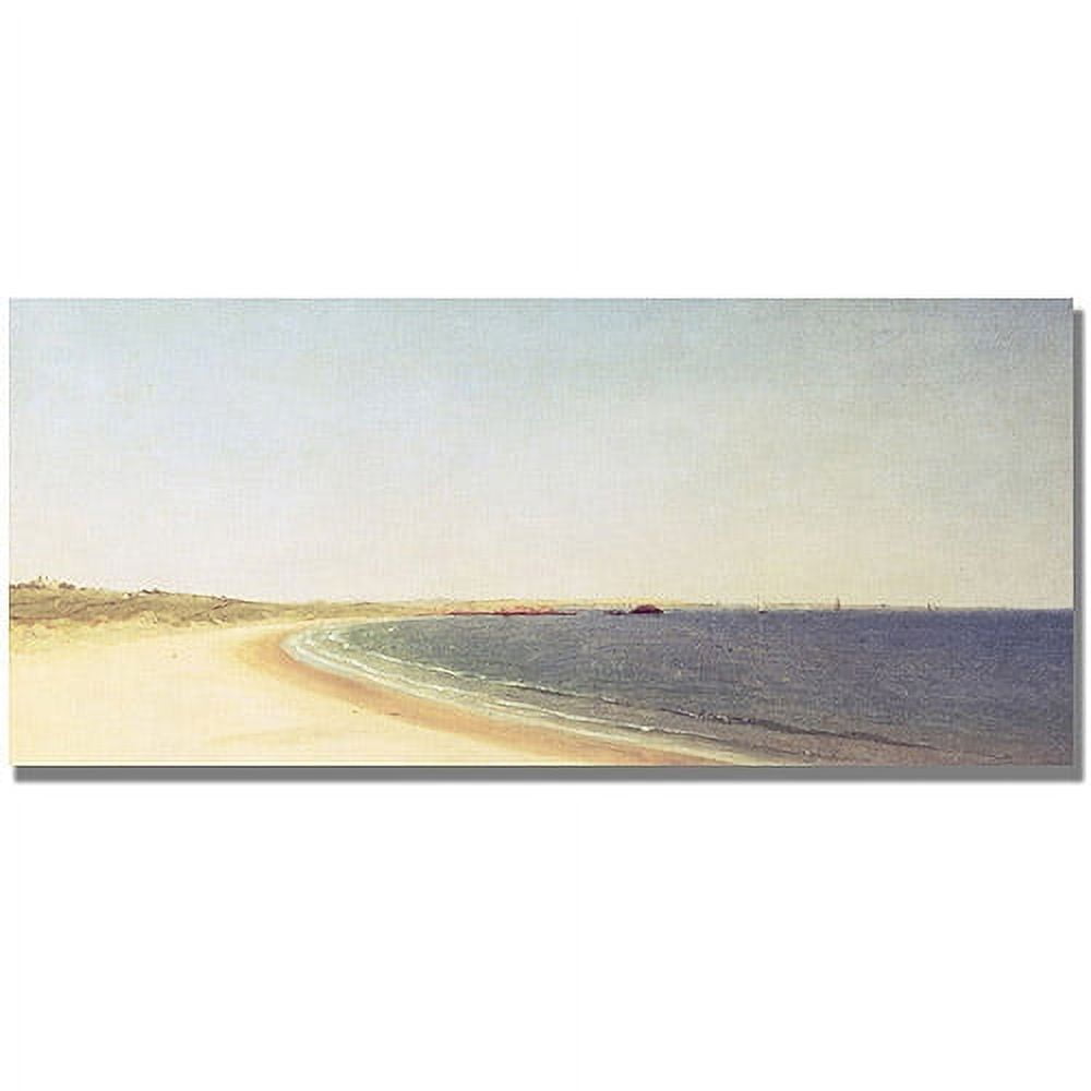 Trademark Fine Art John Kensett 'Near Newport 19th century' Canvas Art 20x47 Inches (BL0568-C2047GG)