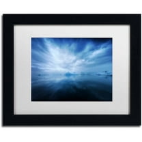 Trademark Fine Art 'Jokulsarlon' Canvas Art by Philippe Sainte-Laudy, White Matte, Black Frame