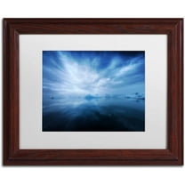Trademark Fine Art 'Jokulsarlon' Canvas Art by Philippe Sainte-Laudy, White Matte, Wood Frame