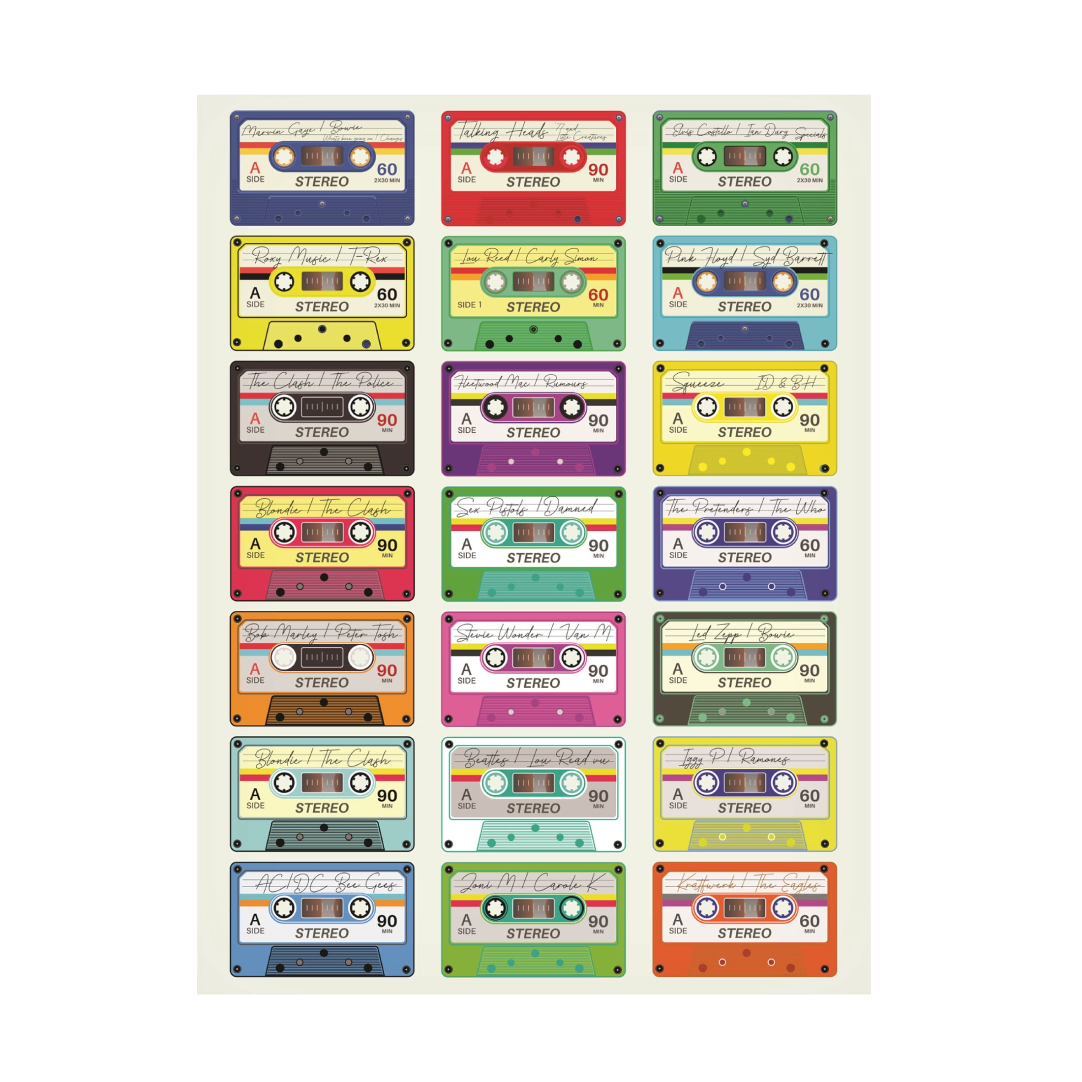 Trademark Fine Art Jon Downer  Mix Tape Canvas Wall Art