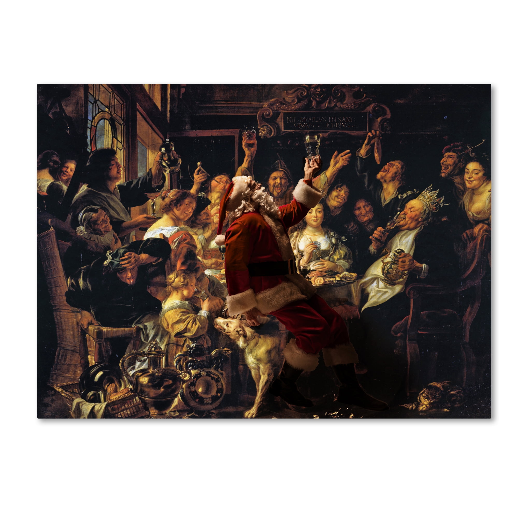 Trademark Fine Art 'Jordaens-The King Drinks' Canvas Art by Ed Wheeler
