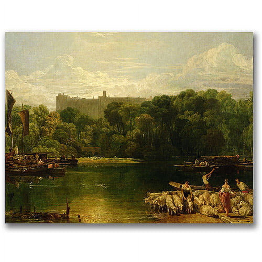 Trademark Fine Art Joseph Turner 'Windsor Castle from the Thames' Canvas Art